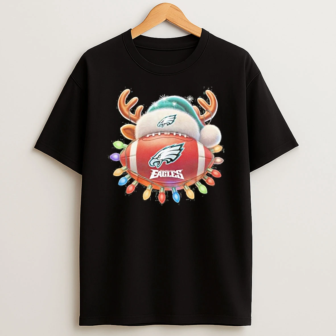 Eagles Santa Ball Tshirt Hoodie