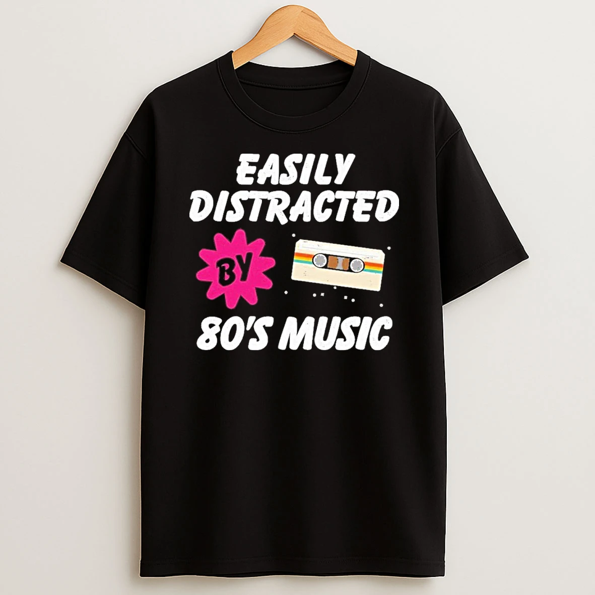 Easily Distracted By 80s Tshirt Hoodie