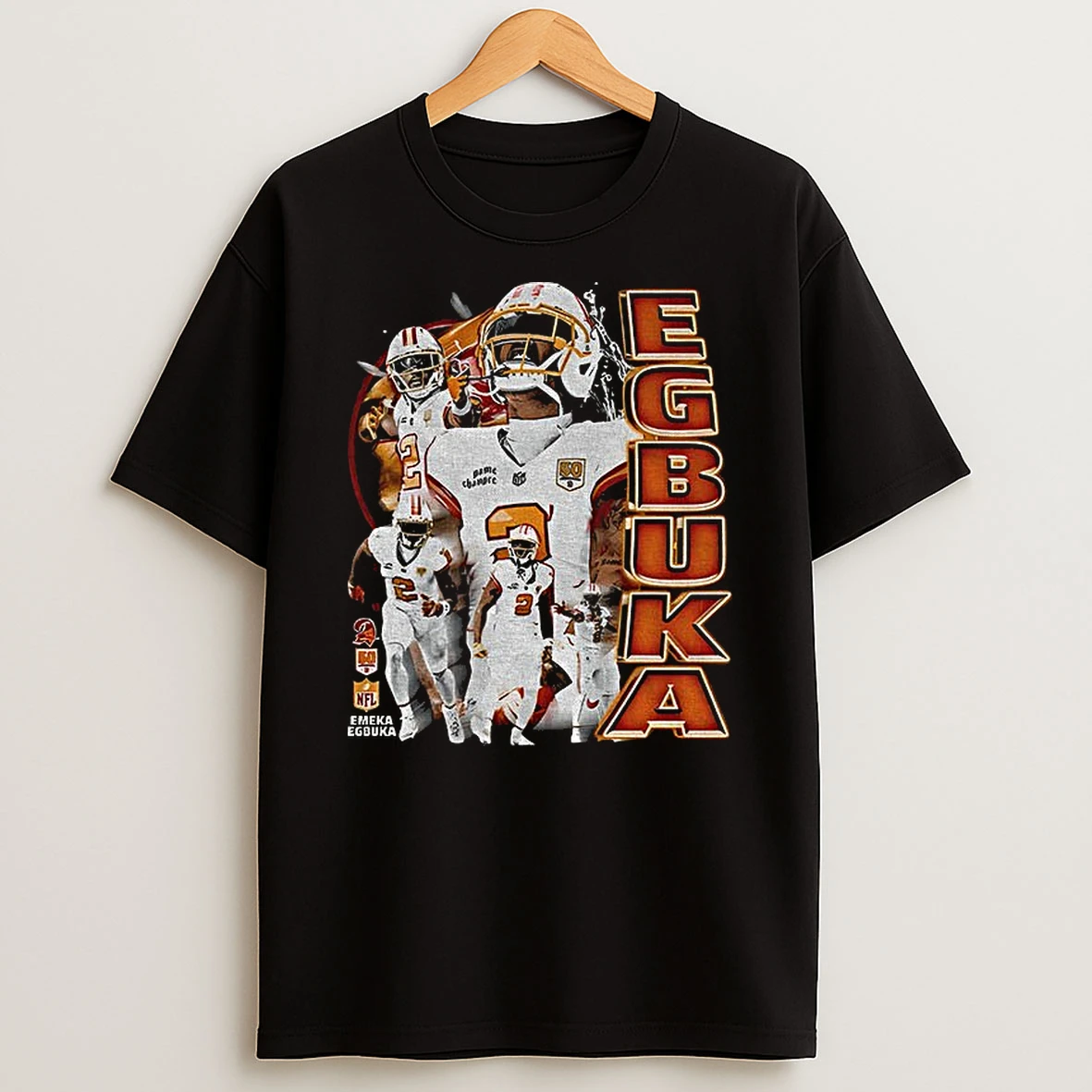 Emeka Egbuka Tampa Bay Buccaneers Nfl Football 2025 Graphic Tshirt Hoodie