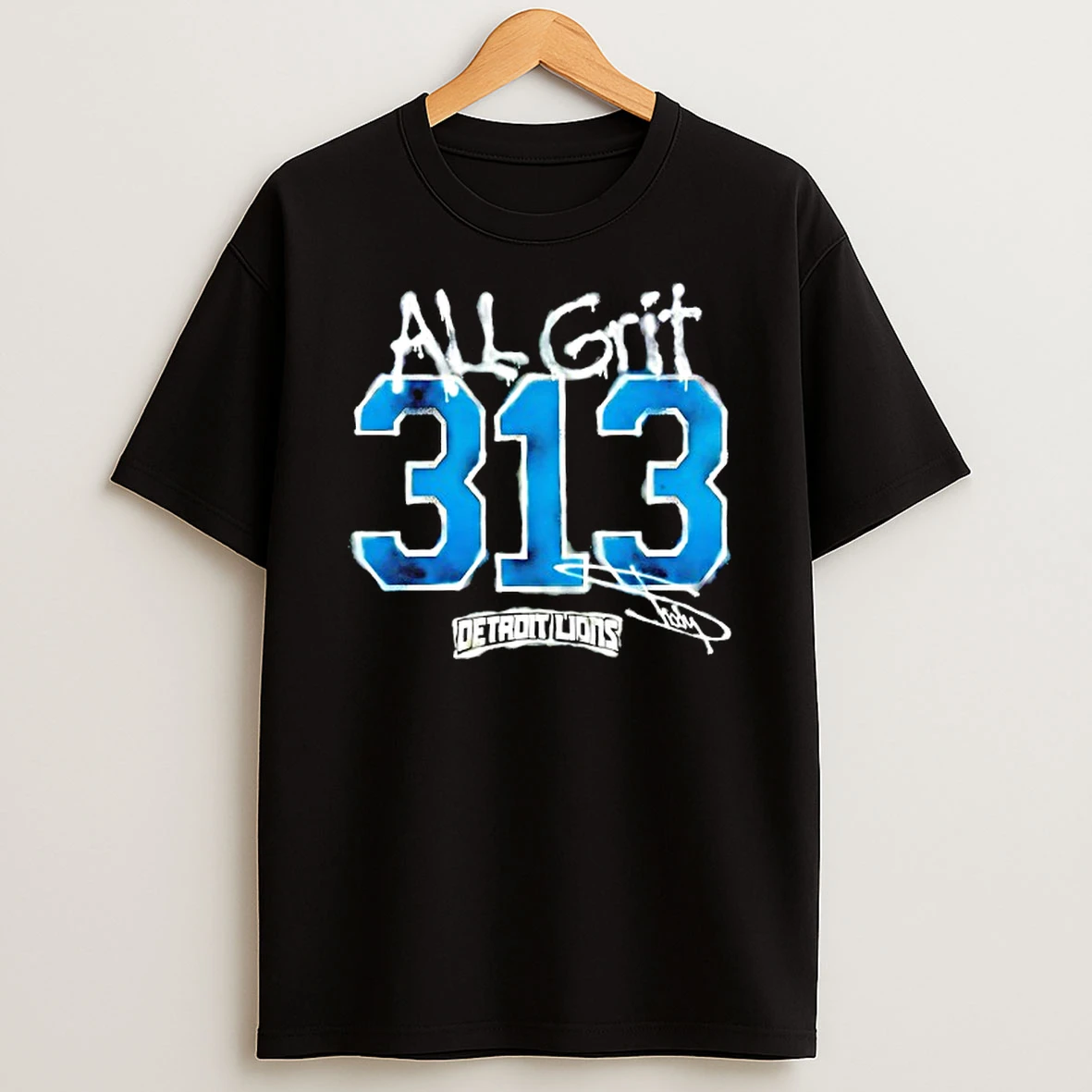 Eminem X Detroit Lions All Grit 313 Signature Tshirt Hoodie