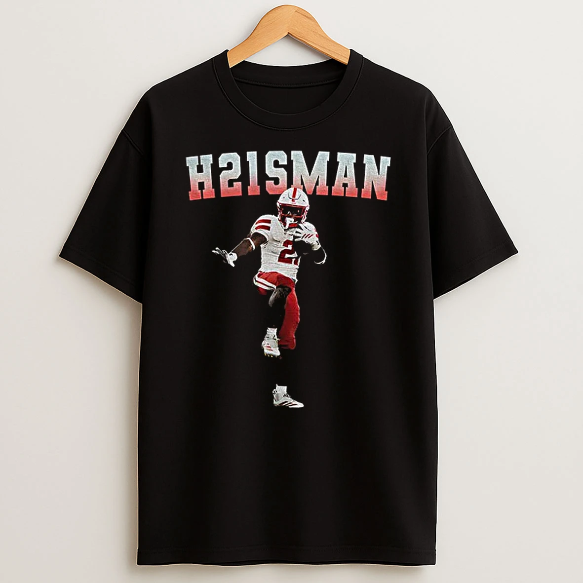 Emmett Johnson Wearing Jonathan Taylor Wisconsin Badgers H21sman Tshirt Hoodie