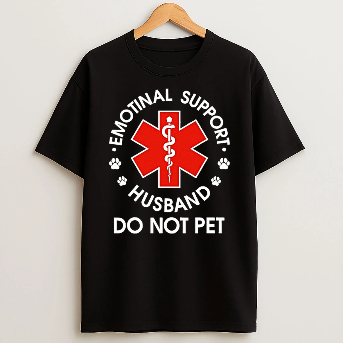 Emotional Support Husband Do Not Pet Tshirt Hoodie