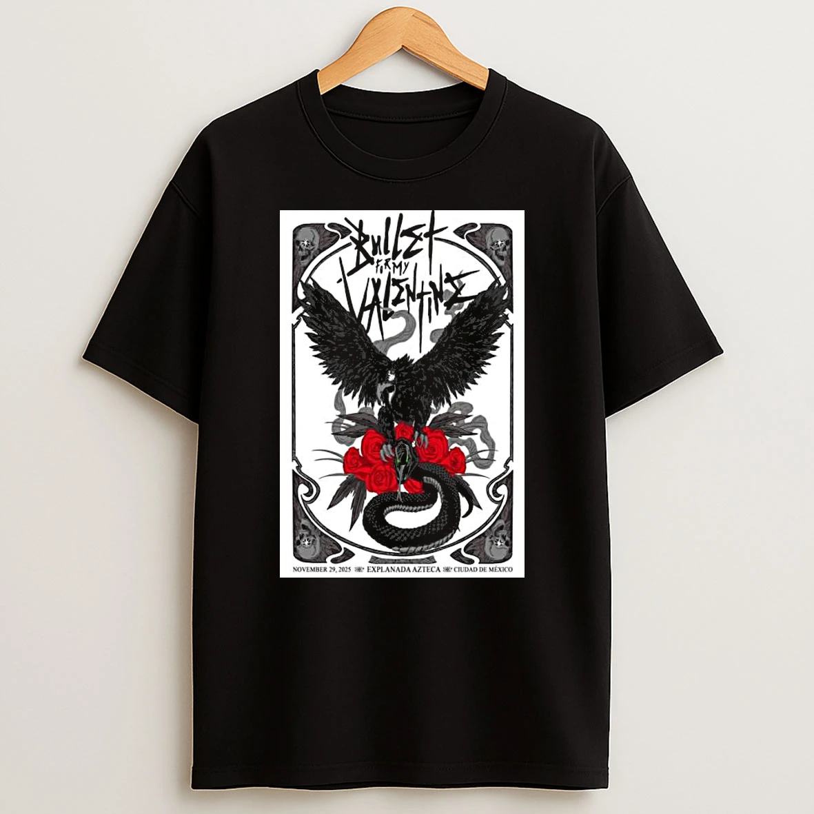 Estadio Fray Nano De Beisbol Mexico City Mx Bullet For My Valentine November 29 2025 Tshirt Hoodie
