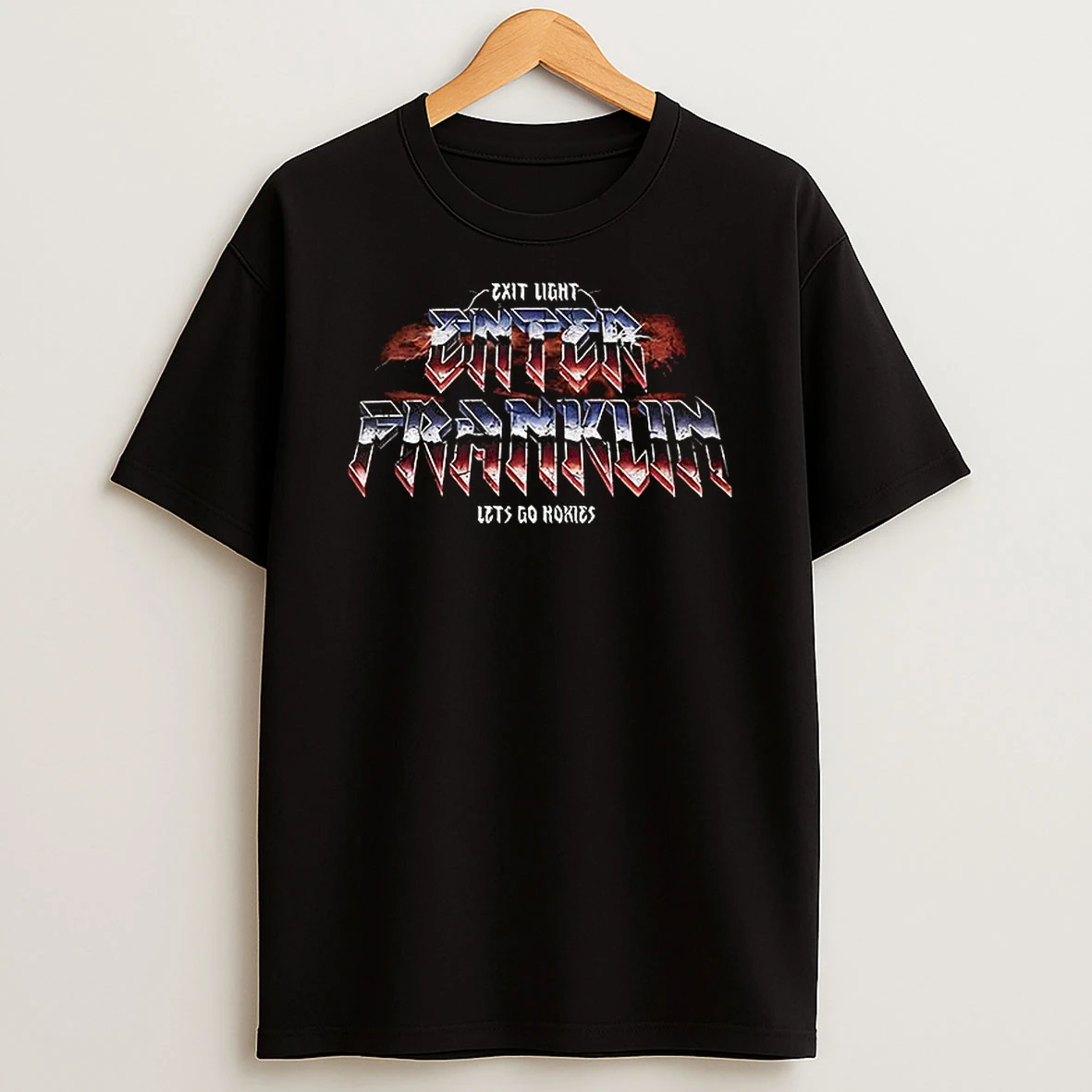 Exit Light Enter Franklin Lets Go Hokies Virginia Tech Hokies Football Tshirt Hoodie