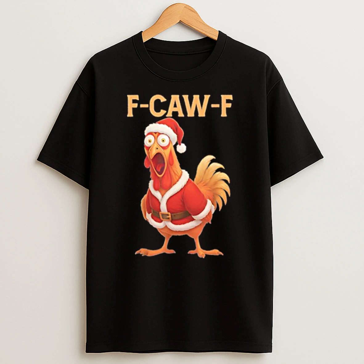 F Caw F Chicken Santa Tshirt Hoodie