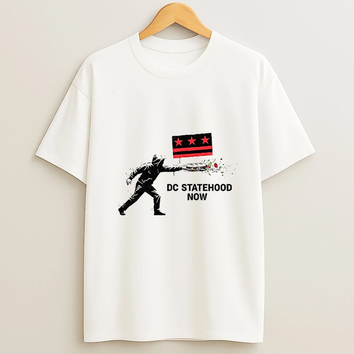Free Dc Sandwich Guy Dc Statehood Now Tshirt Hoodie
