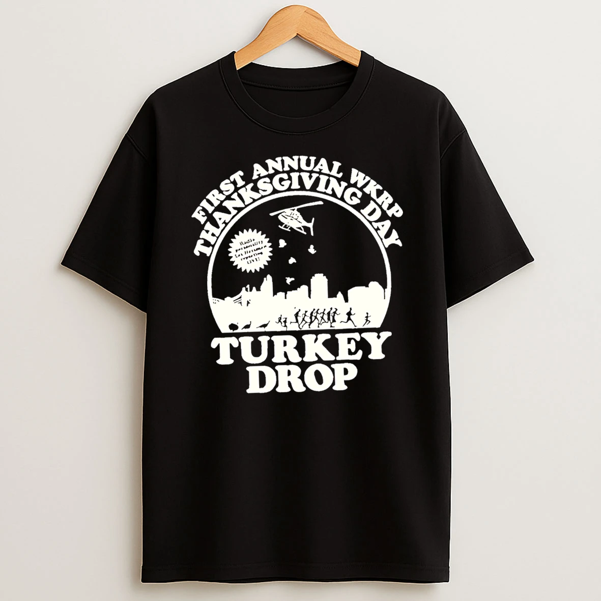First Annual Wkrp Thanksgiving Day Turkey Drop Tshirt Hoodie