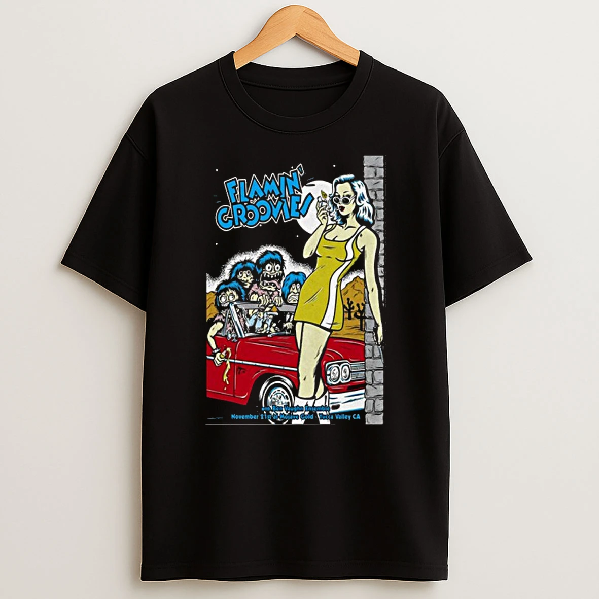Flamin Groovies And Ben Vaughn Ensemble Yucca Valley Ca November 21 2025 Tshirt Hoodie