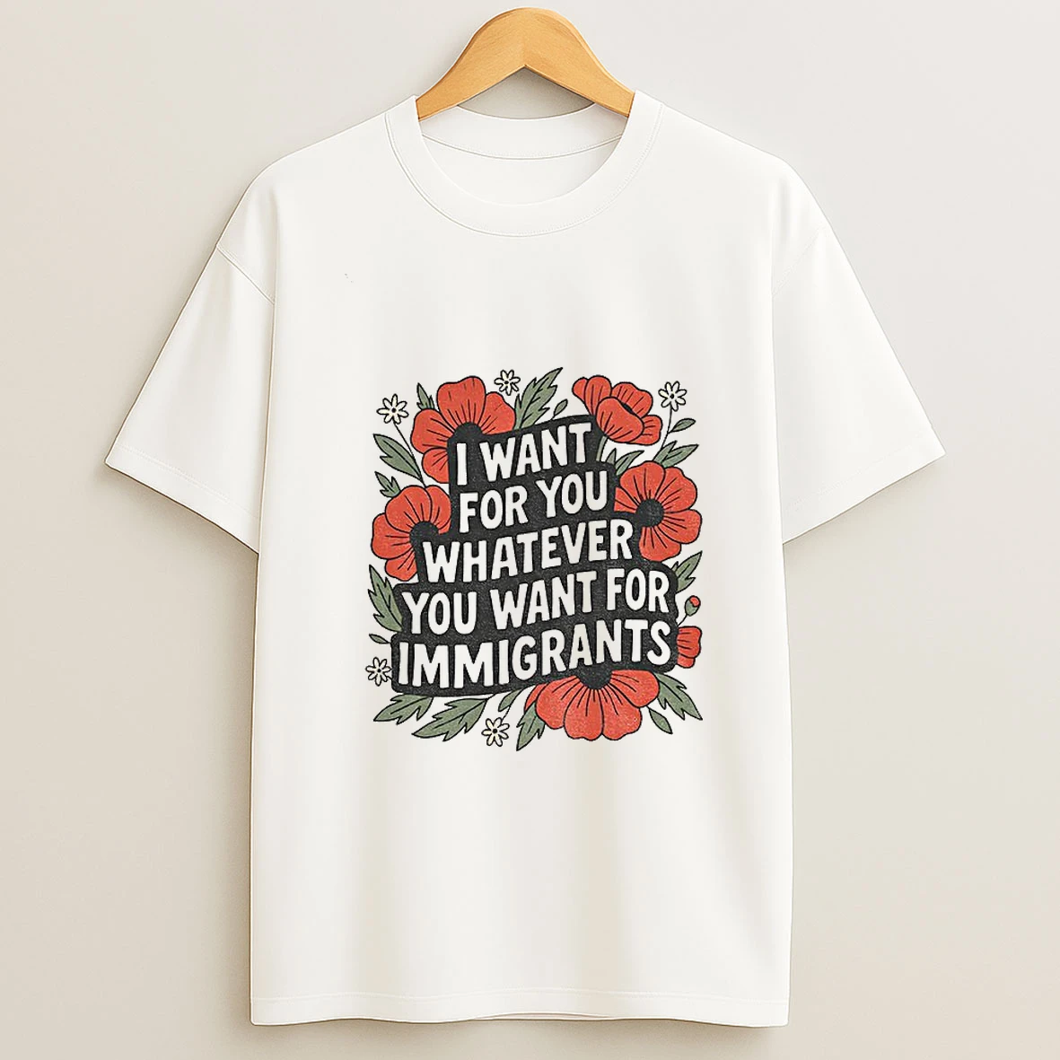 Floral I Want For You Whatever You Want For Immigrants Tshirt Hoodie