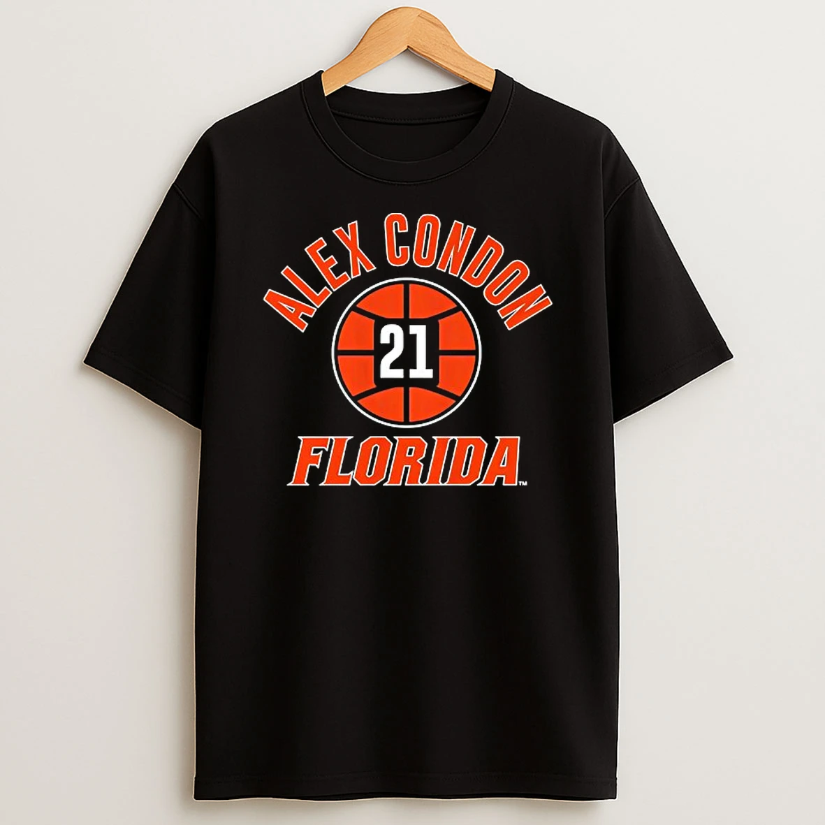 Florida Gators Basketball Alex Condon 21 Name Number Ball Tshirt Hoodie