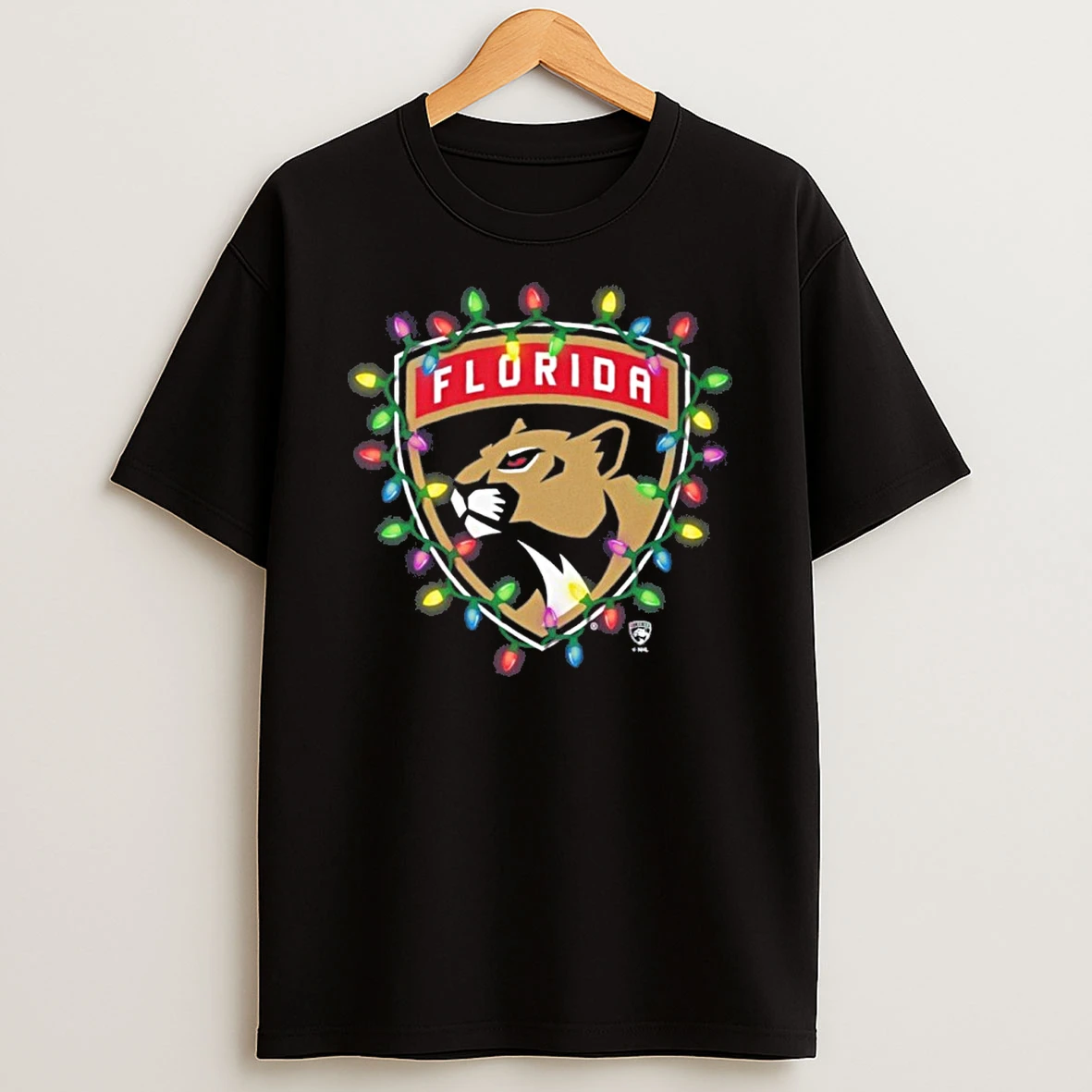 Florida Panthers Logo Lights Christmas Tshirt Hoodie