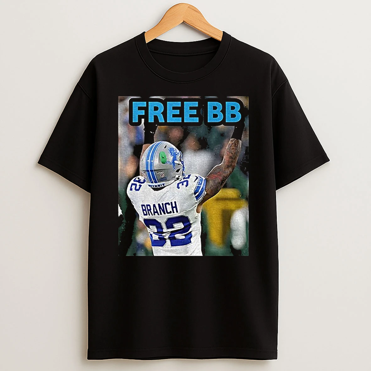 Free Bb Brian Branch Detroit Lions Tshirt Hoodie