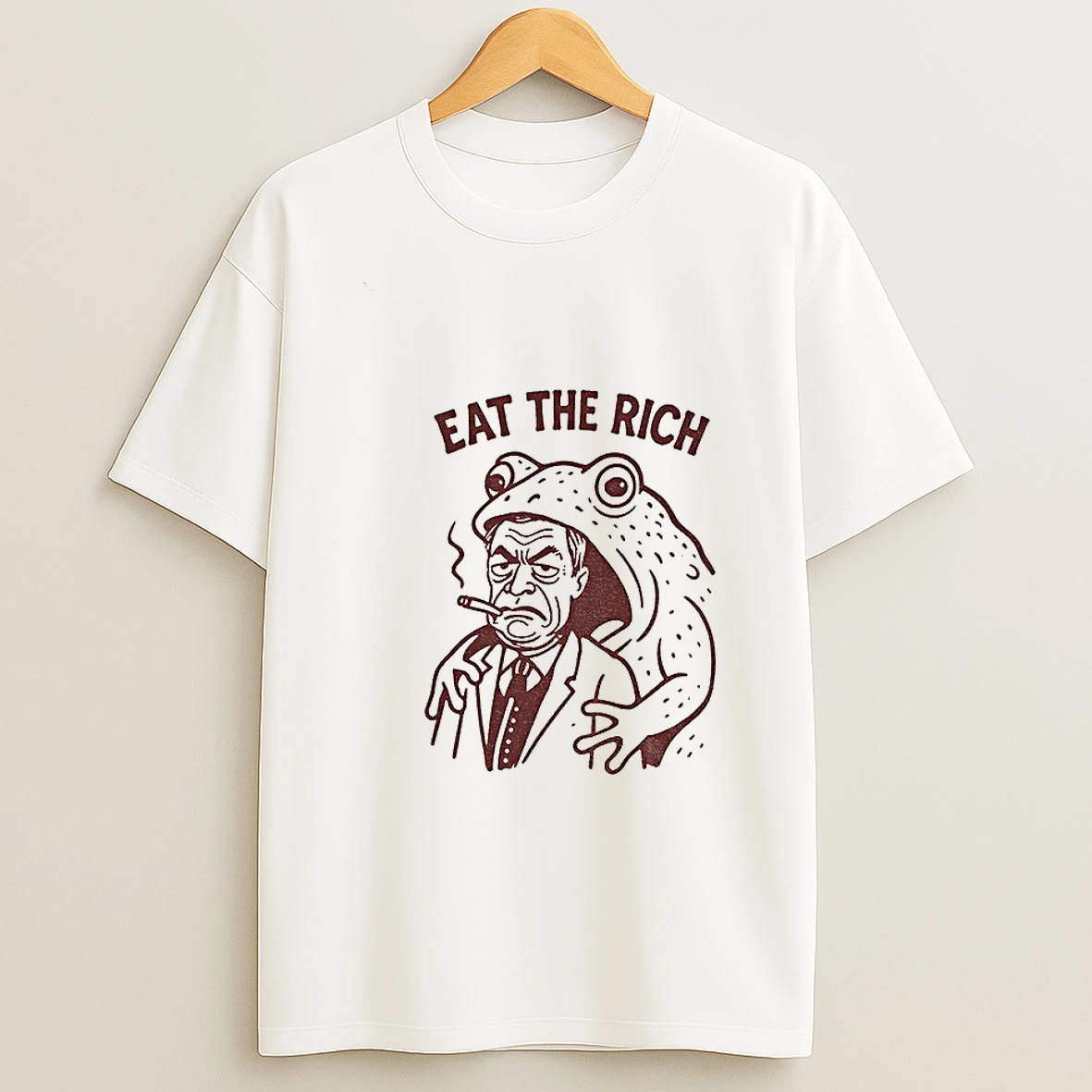 Frog Eat The Rich Meme Tshirt Hoodie