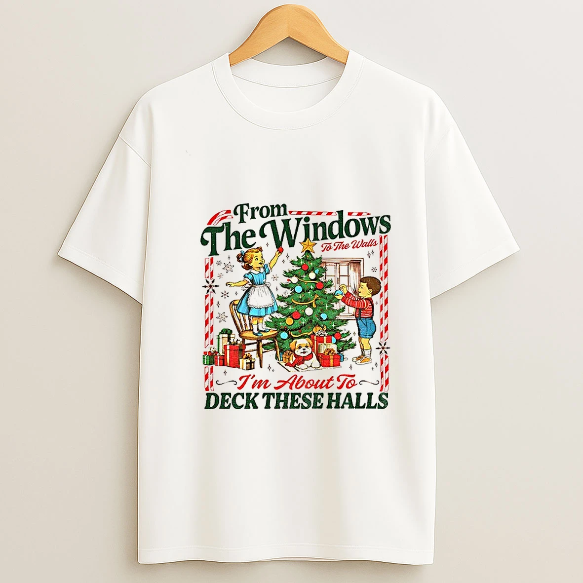 From The Windows To The Walls Slogan Christmas Children Graphic Tshirt Hoodie