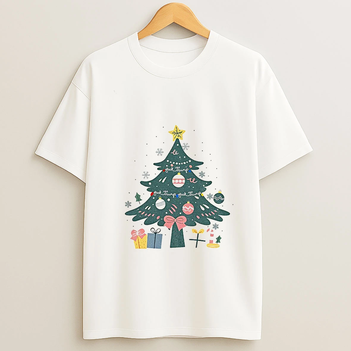 Fuck Trump Subtle Fdt Anti Trump Holiday Political Tshirt Hoodie