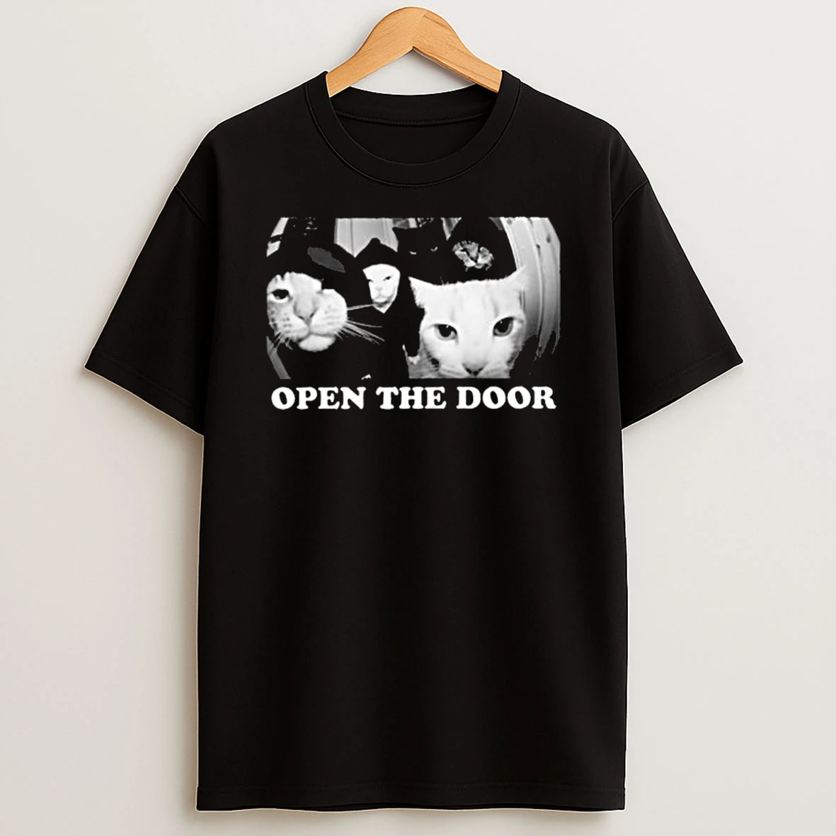 Funny Cat Gang Open The Door Tshirt Hoodie
