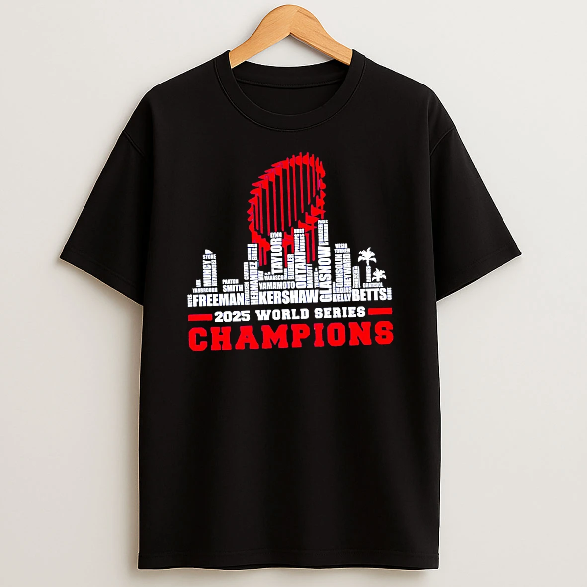 Funny Dodgers 2025 World Series Champions All Team Player Tshirt Hoodie