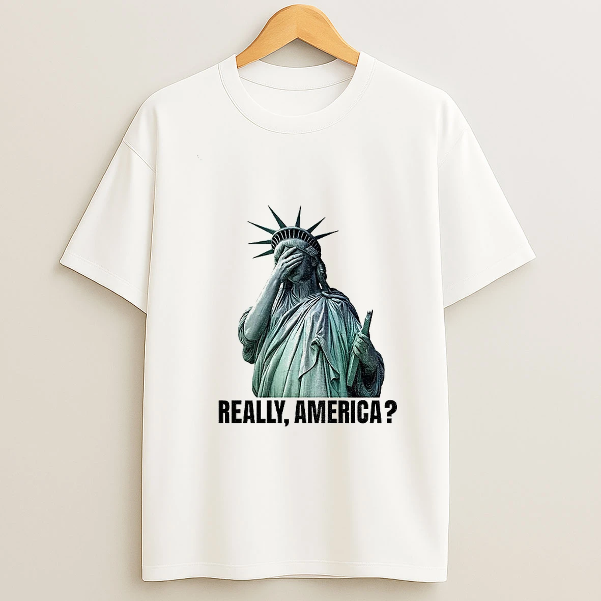 Funny Government Shutdown Statue Of Liberty Really America Tshirt Hoodie
