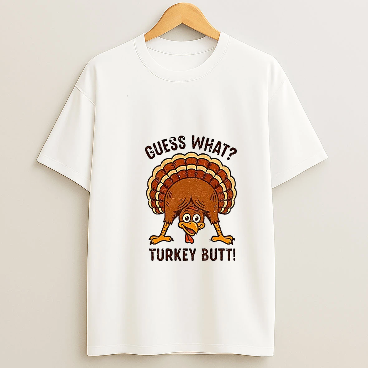 Funny Guess What Turkey Butt Thanksgiving Tshirt Hoodie