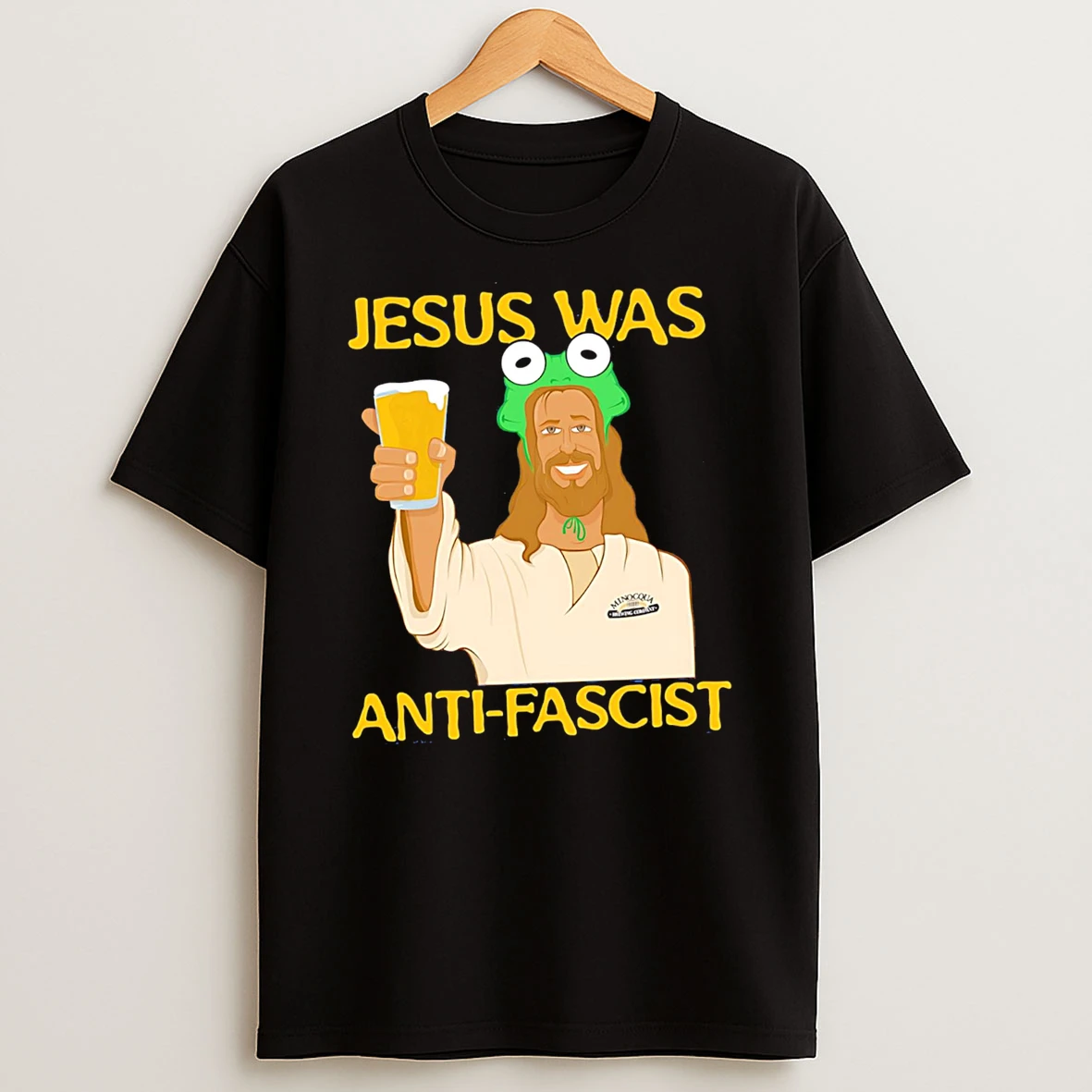 Funny Jesus Was Anti Fascist Meme Tshirt Hoodie