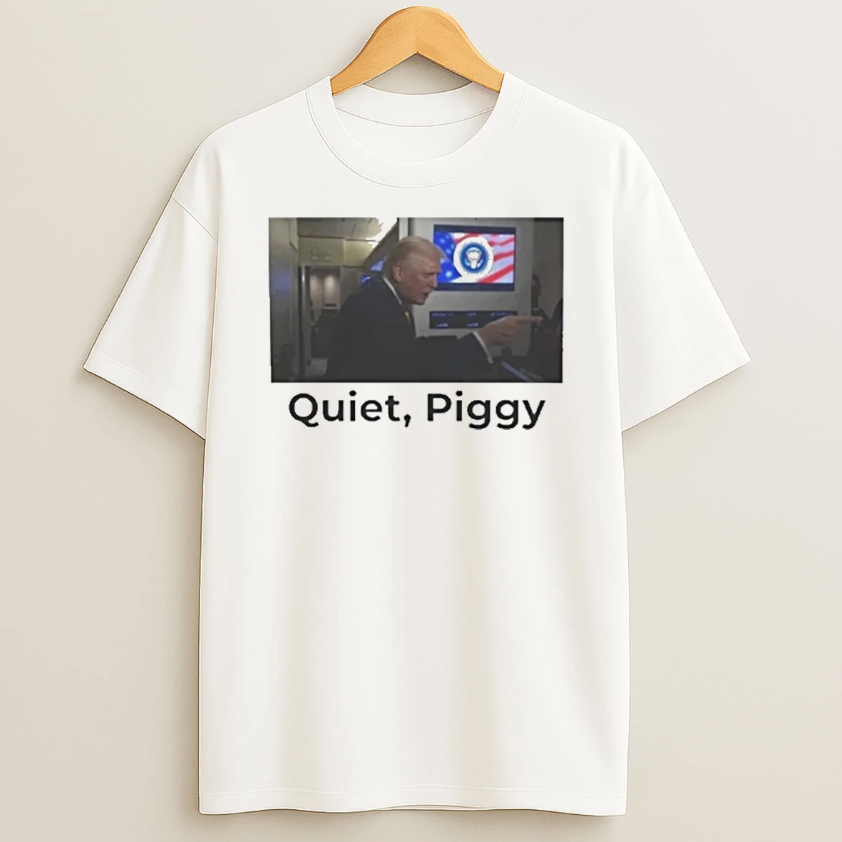 Funny Quiet Piggy Trump Tshirt Hoodie