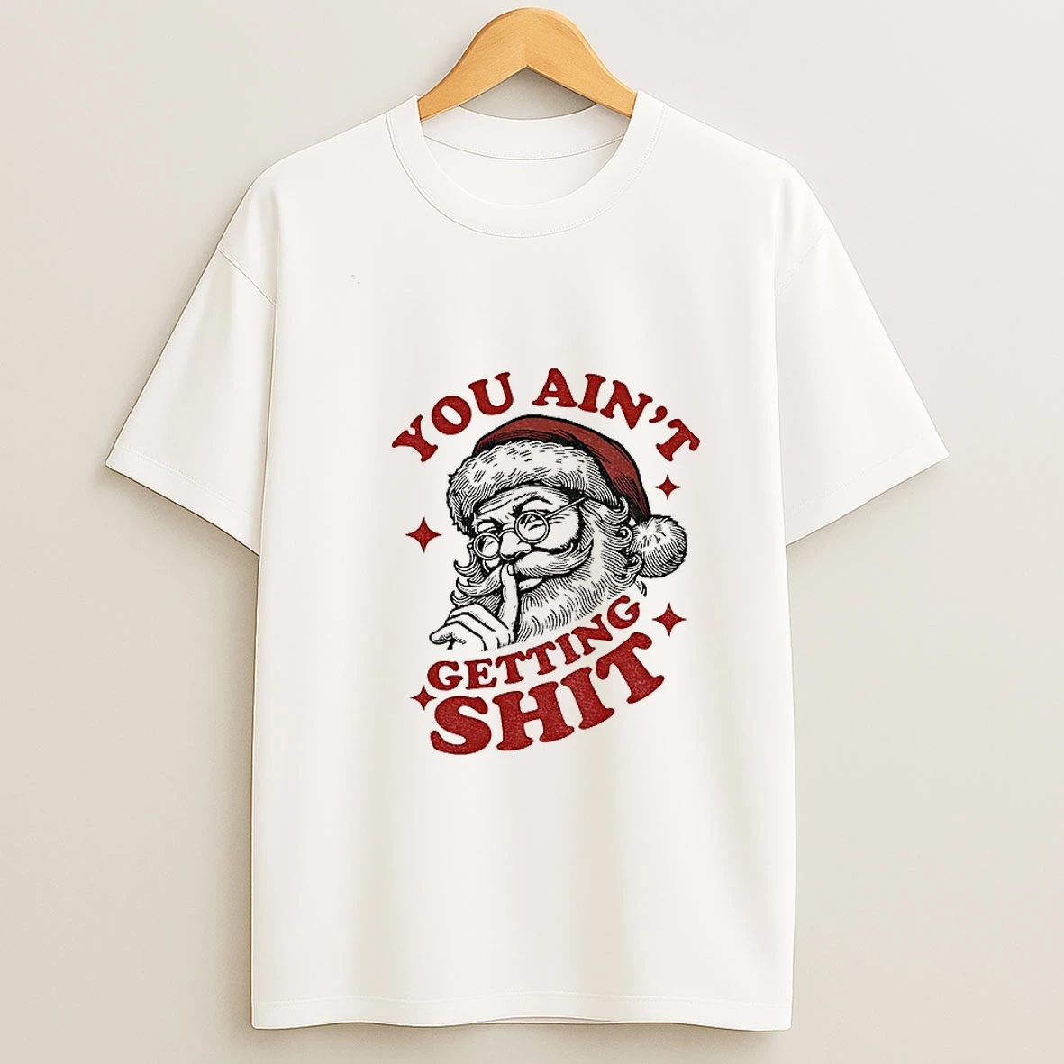 Funny Retro Santa I Saw That Xmas Tshirt Hoodie
