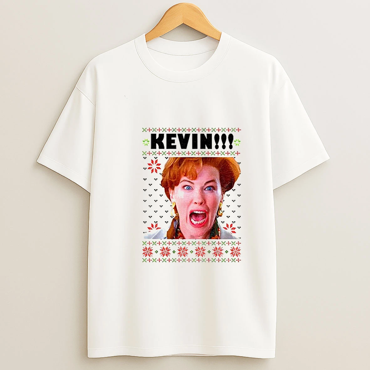 Funny Ugly Christmas Jumper Kate Mccallister Kevin Scream Tshirt Hoodie