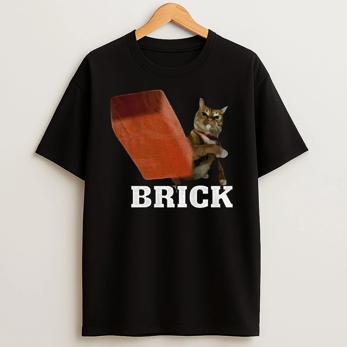 Funny Cat Throwing Brick Meme Tshirt Hoodie