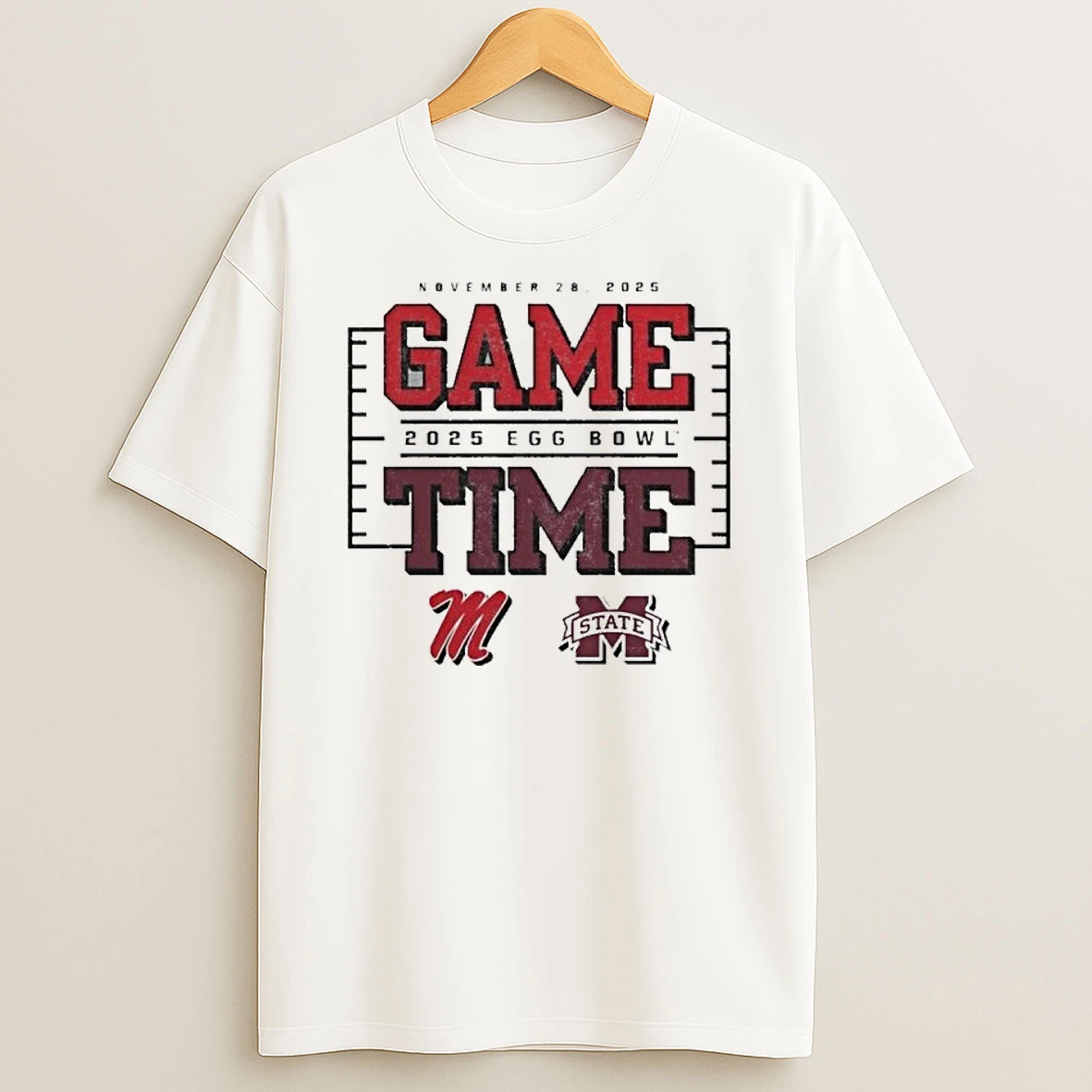 Game Time Egg Bowl 2025 Ole Miss Vs Mississippi State Tshirt Hoodie