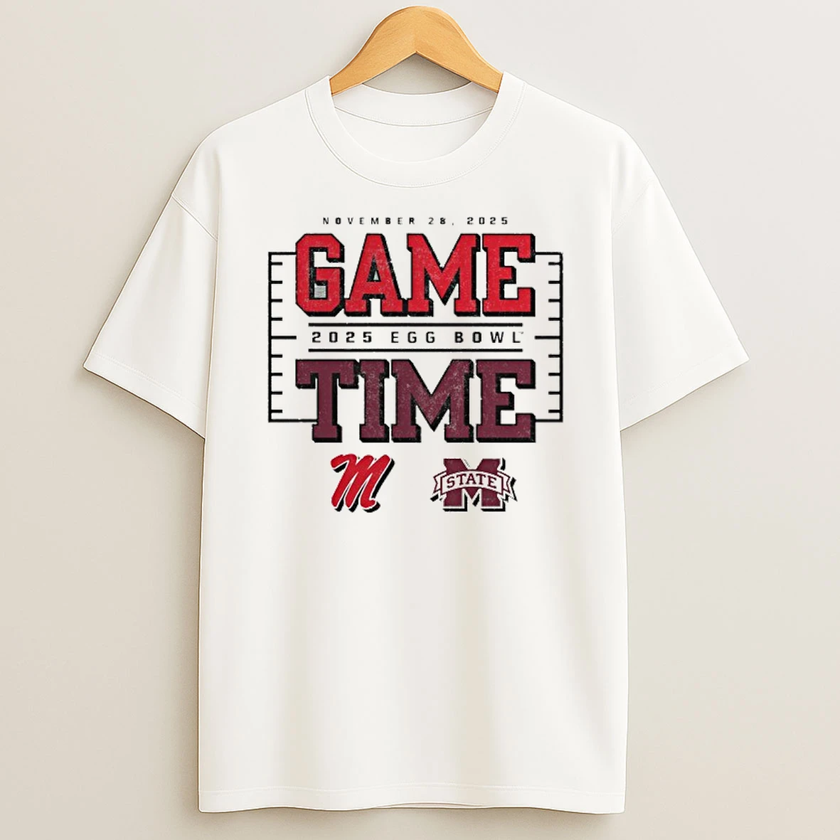 Game Time Ole Miss Rebels Vs Mississippi State Bulldogs 2025 Egg Bowl Matchup Tshirt Hoodie