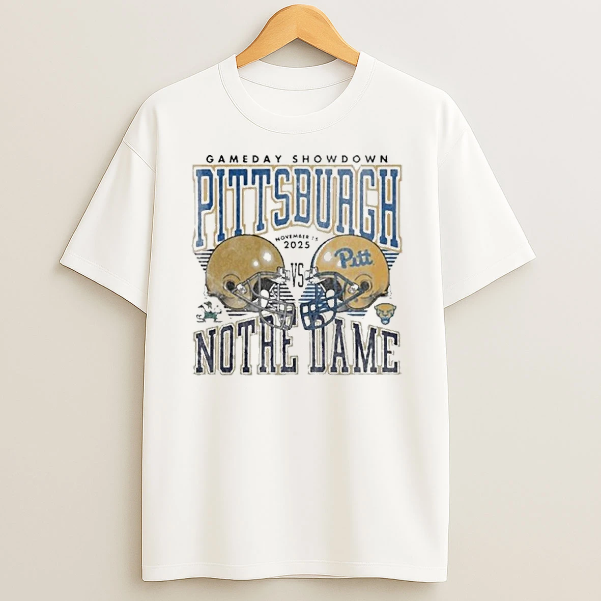 Gameday Football 2025 Pitt Panthers Vs Notre Dame Fighting Irish Matchup Tshirt Hoodie