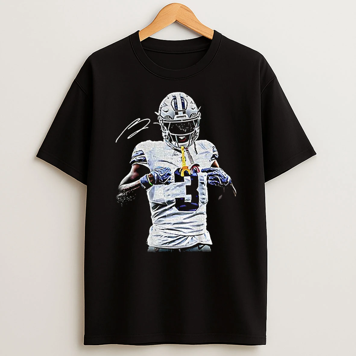 George Pickens Posing Dallas Cowboy Nfl Football Signature 2025 Tshirt Hoodie