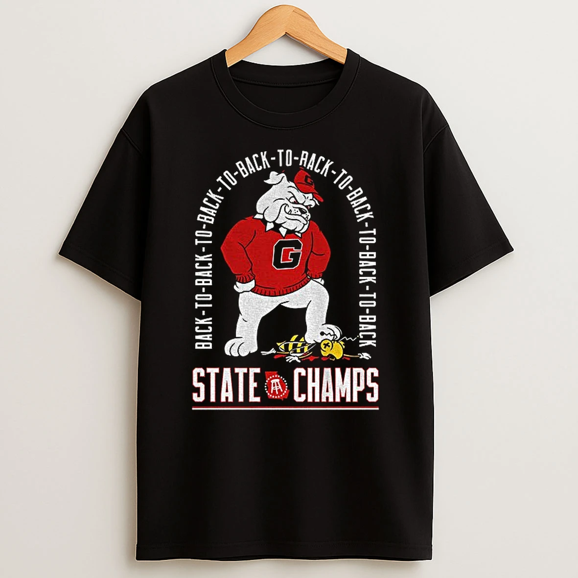 Georgia Bulldogs Eight Time State Champs Tshirt Hoodie