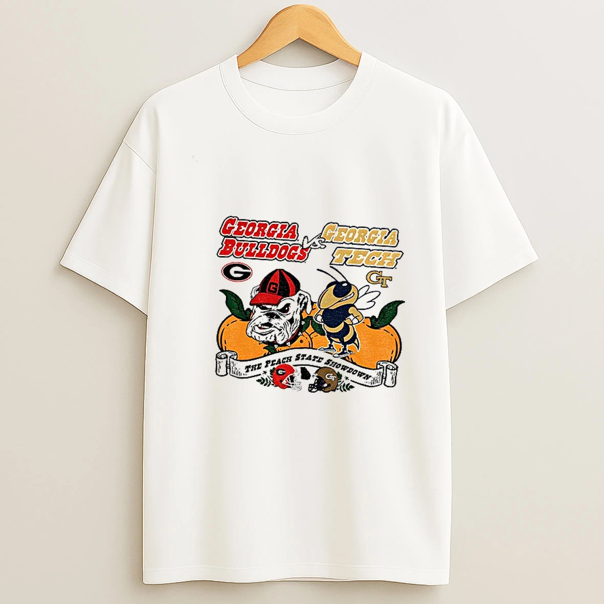 Georgia Bulldogs Vs Georgia Tech The Peach State Showdown Tshirt Hoodie