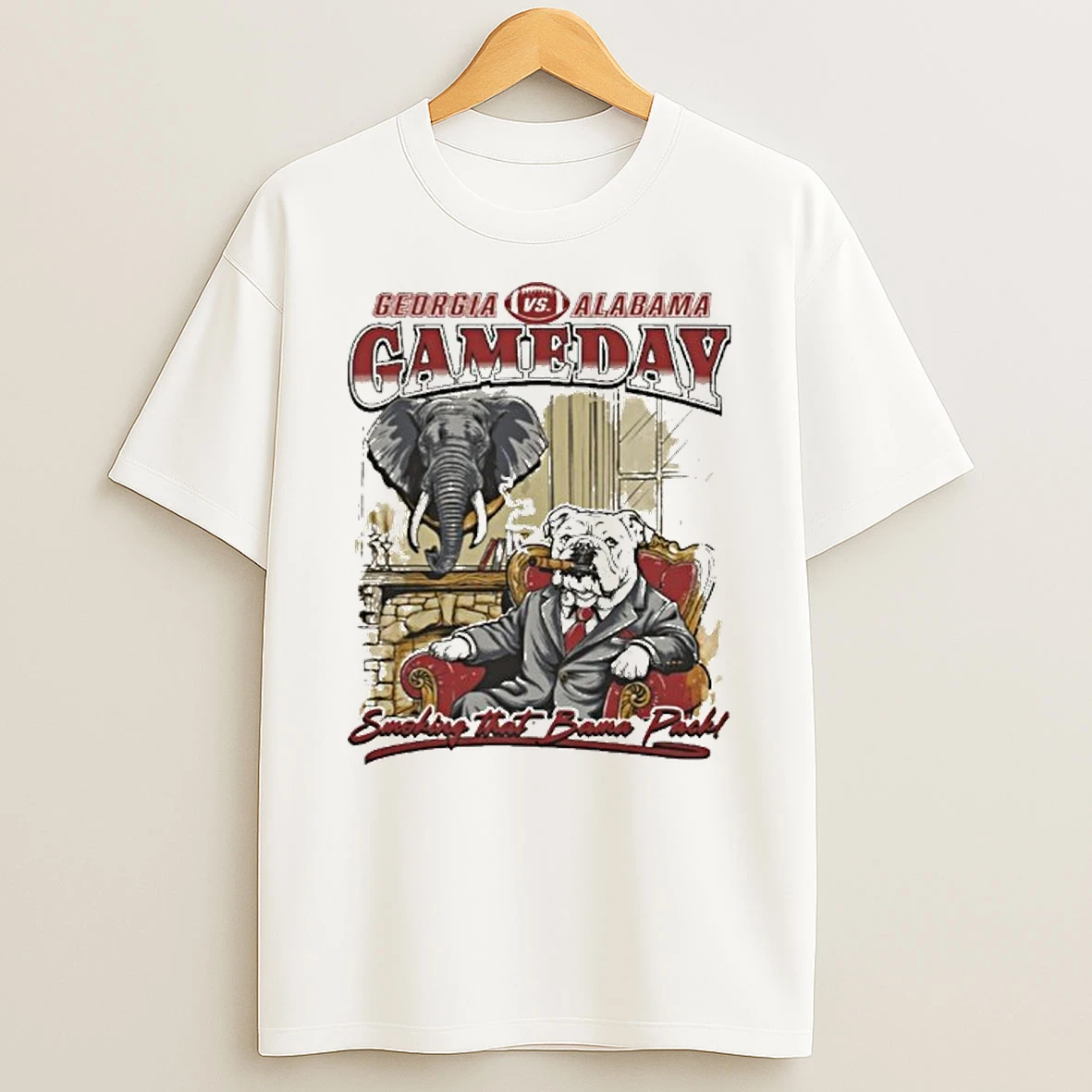 Georgia Football Vs Alabama Gameday Smoking That Bama Pack Tshirt Hoodie