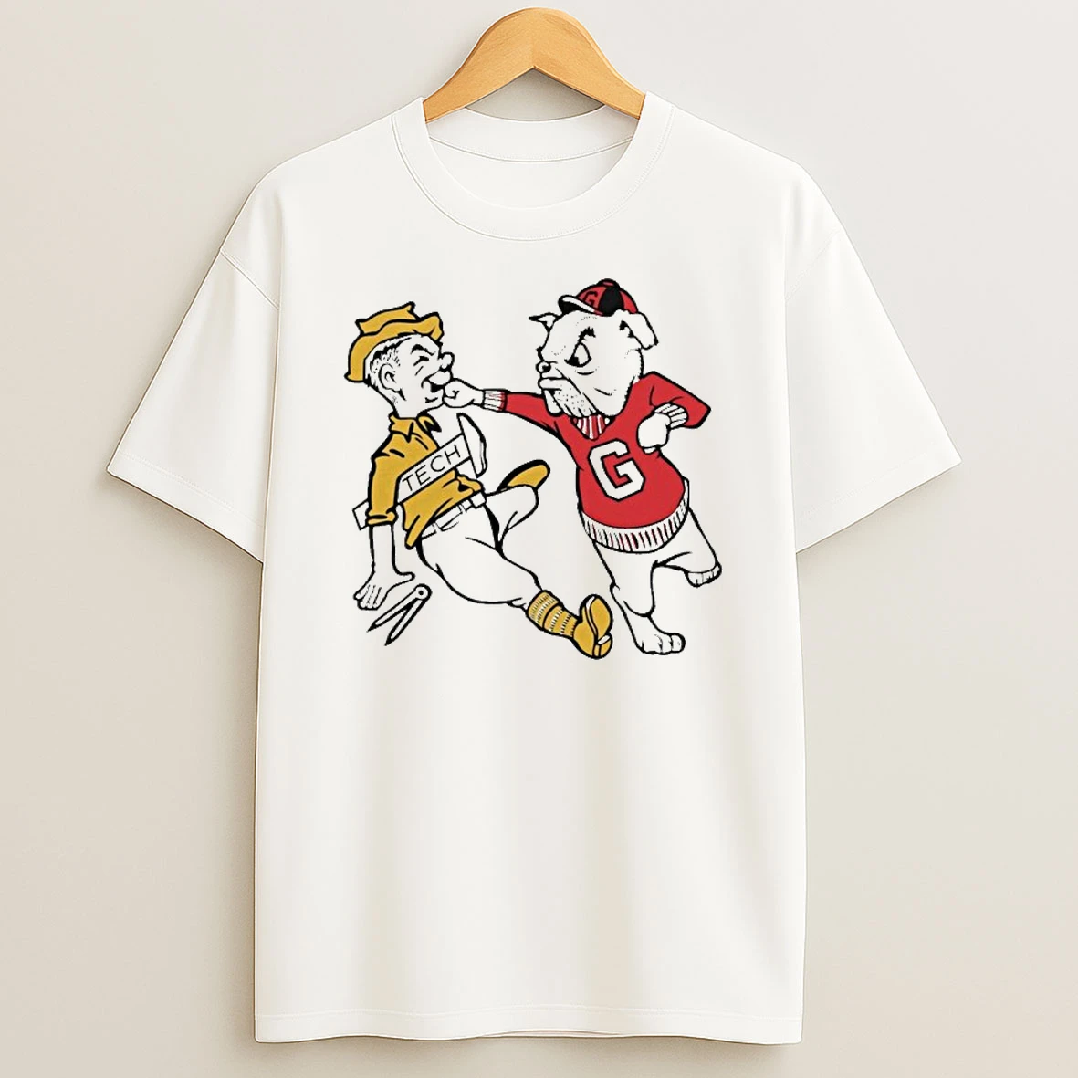 Georgia Tech Vs Georgia Rivalry Mascot Beat Yellow Jackets Tshirt Hoodie