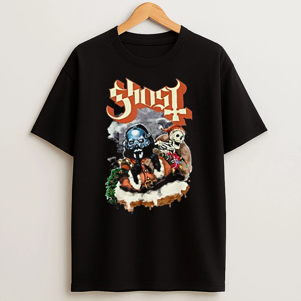 Ghost Father Christmas 2025 Tshirt Hoodie