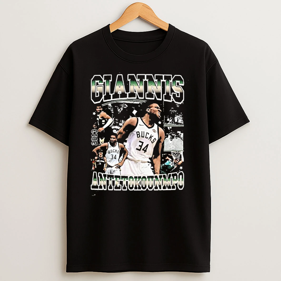 Giannis Antetokounmpo Player 34 Bucks Tshirt Hoodie