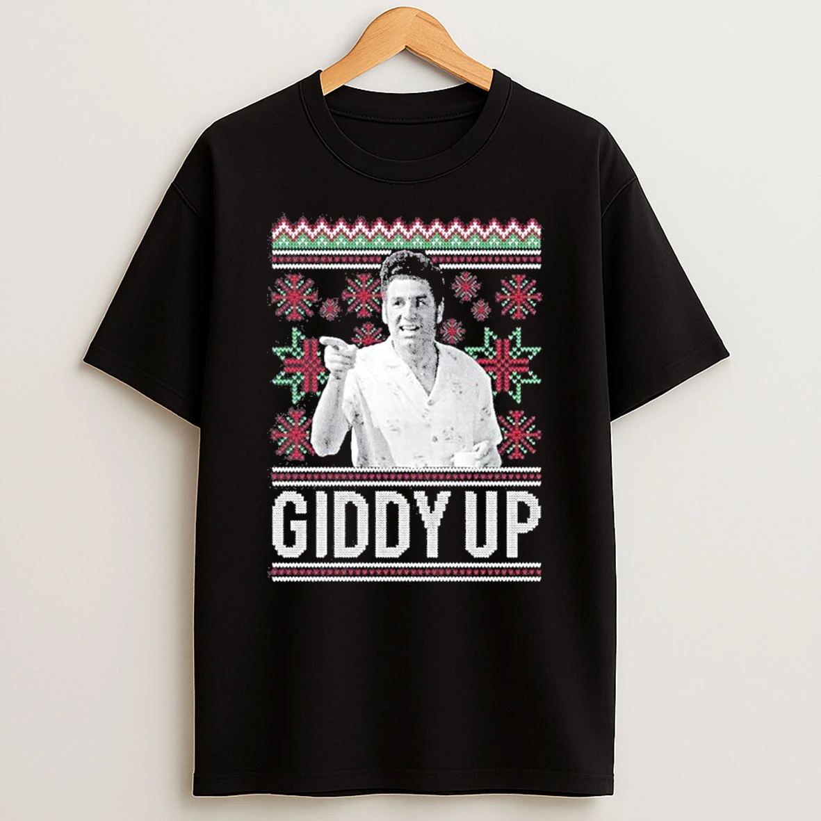 Giddy Up Ugly Christmas Tshirt Hoodie