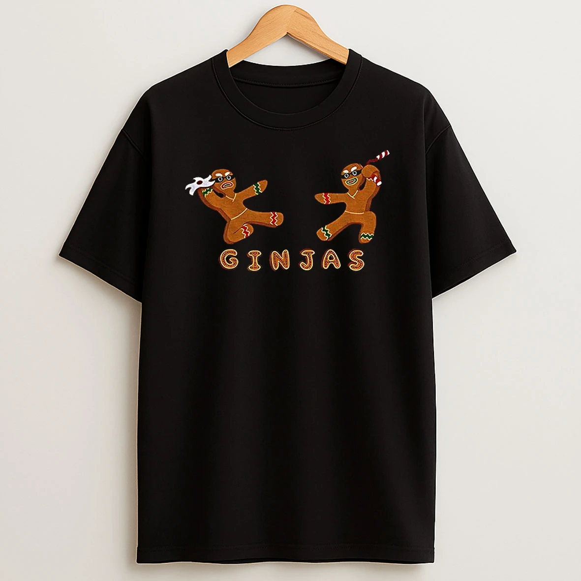 Gingerbread Ninja Ginjas Merry Christmas Tshirt Hoodie