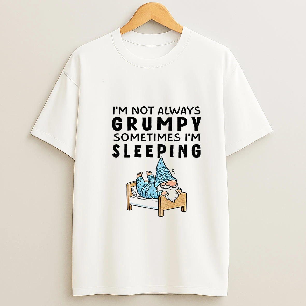 Gnome Im Not Always Grumpy Sometimes Im Sleeping Tshirt Hoodie