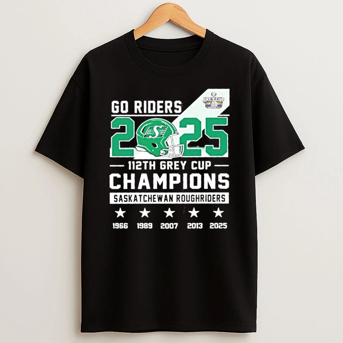 Go Riders 2025 112th Gray Cup Champions Saskatchewan Roughriders Tshirt Hoodie