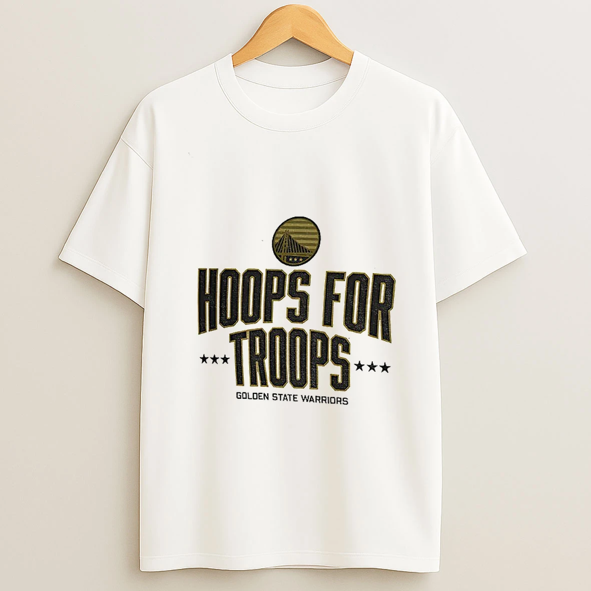 Golden State Warriors Basketball Nba Hoops For Troops Logo Tshirt Hoodie