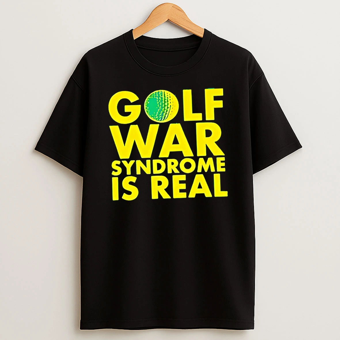 Golf War Syndrome Is Real Gold Tshirt Hoodie