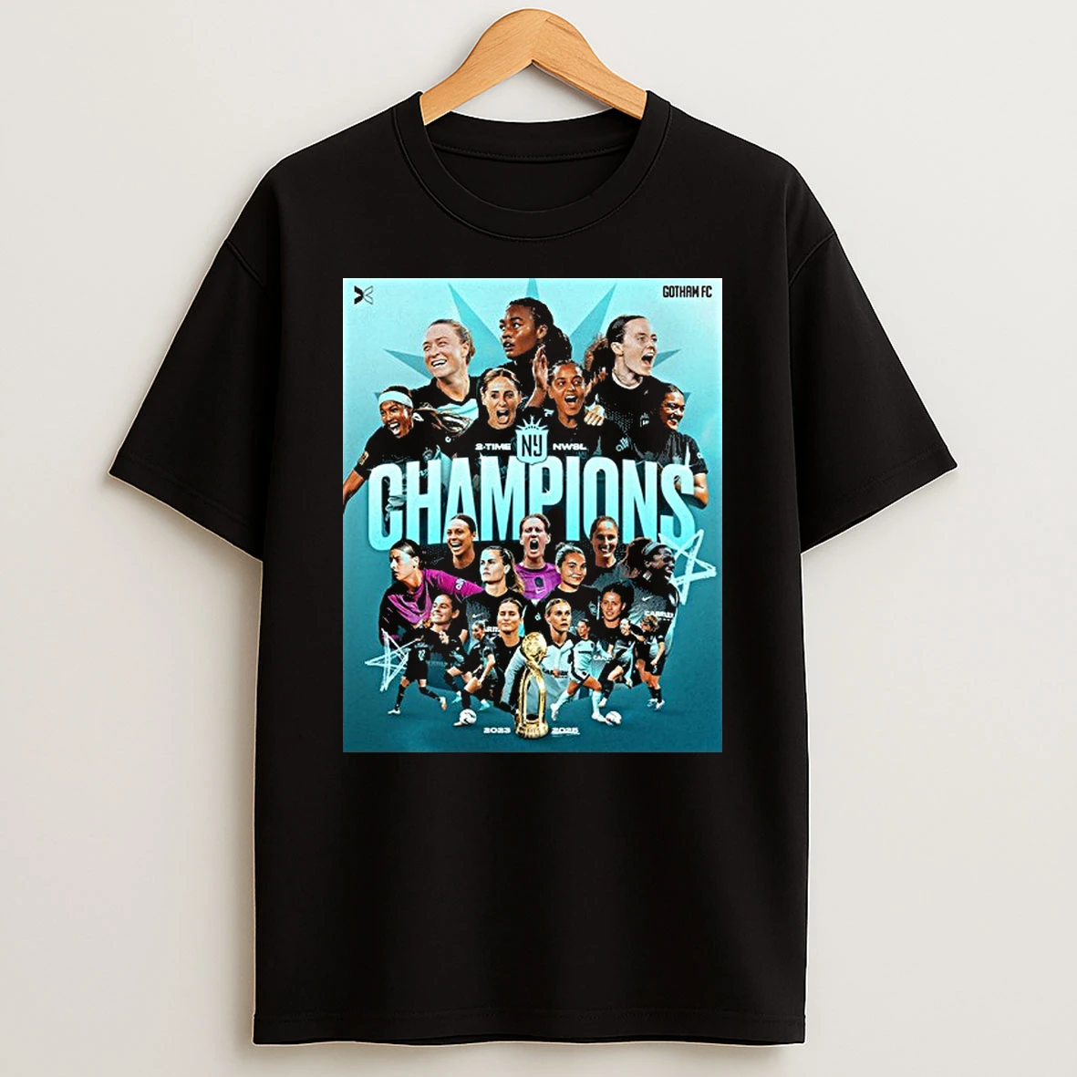 Gotham Fc 2 Time Nwsl Champions Tshirt Hoodie