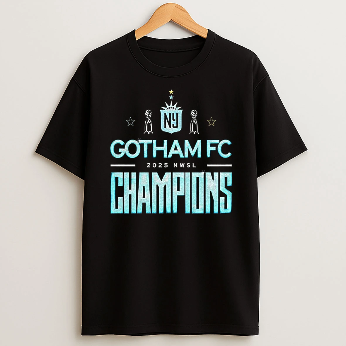 Gotham Fc 2025 Nwsl Champions Trophy Logo Tshirt Hoodie