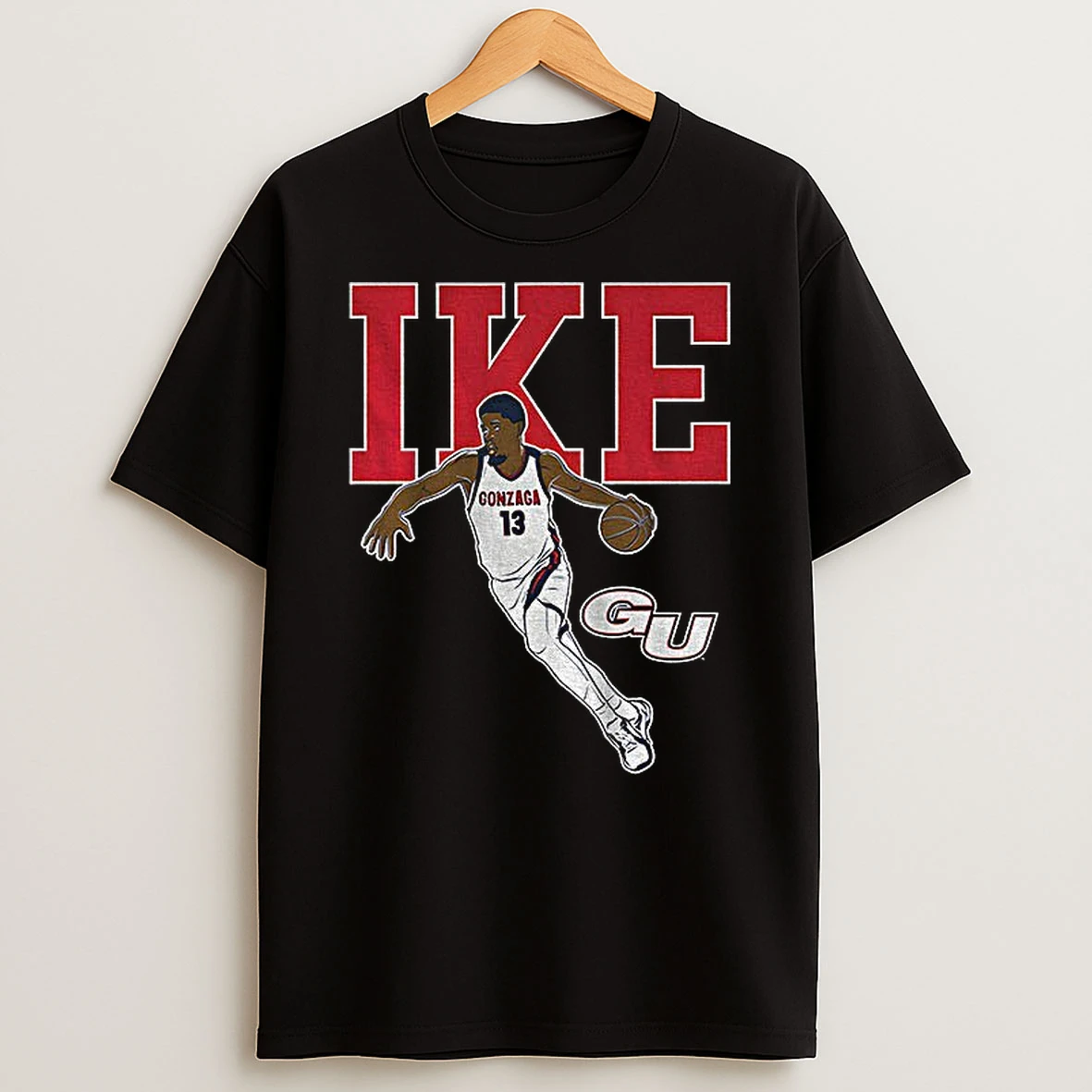 Graham Ike Name Pose Gonzaga Bulldogs Basketball West Coast Conference Tshirt Hoodie