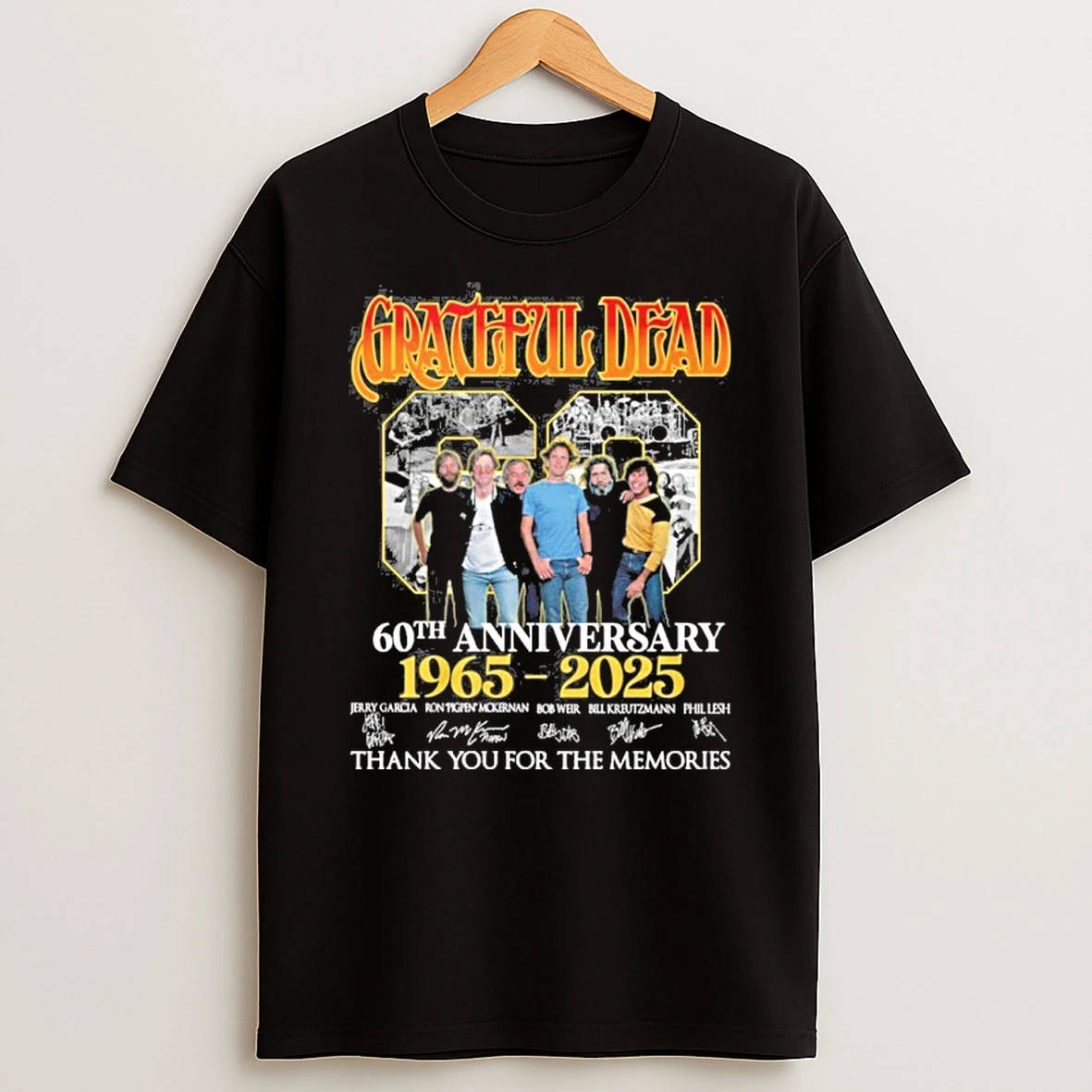 Grateful Dead 60th Anniversary 1965 2025 Tshirt Hoodie