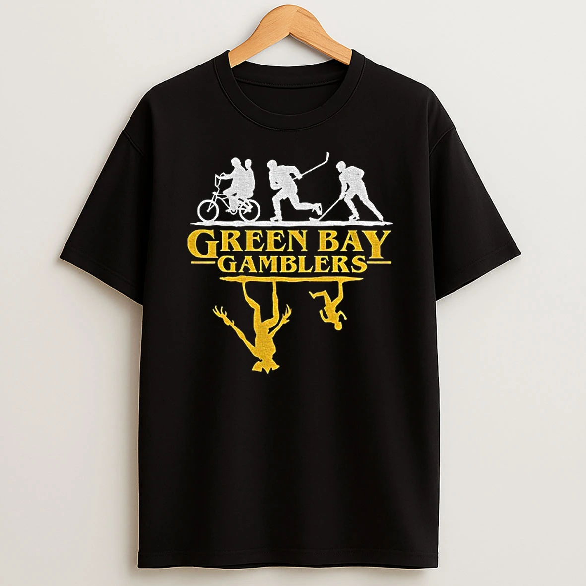 Green Bay Gamblers Hockey Stranger Things Upside Down Tshirt Hoodie