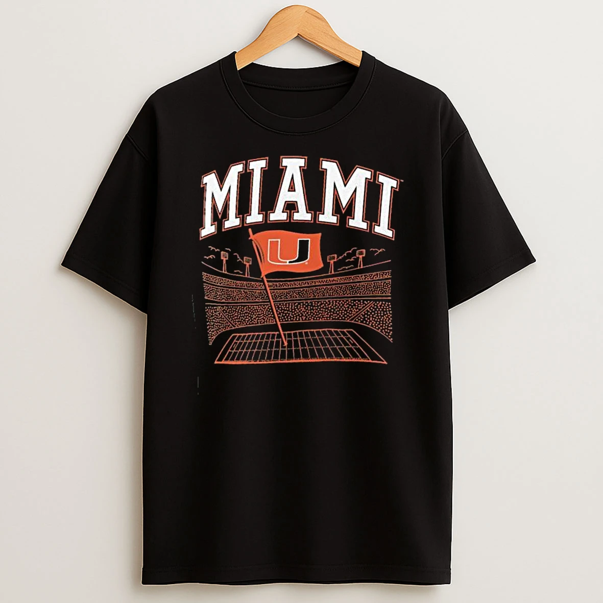 Green Miami Hurricanes Flag Plant Tshirt Hoodie